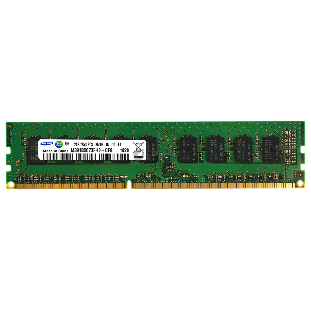 M391B5673FH0-CF8 SAMSUNG MEMORY 2GB 2RX8 PC3 8500E DDR3 UDIMM